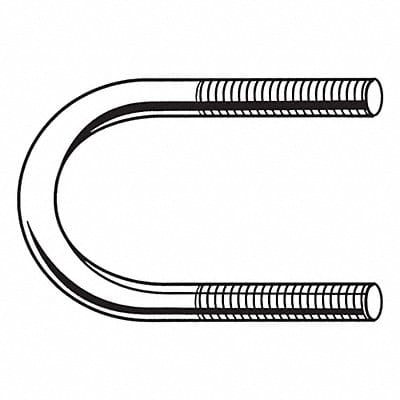 Standard U-BoltInside H 3 23/32 in