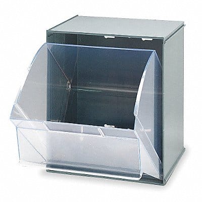 Tip-Out Bin Gray Unfinished 13 7/8 in