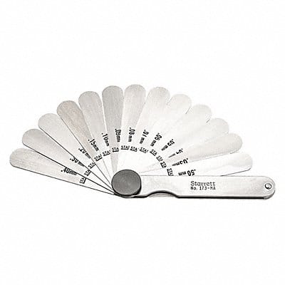 Feeler Gauge Set Dimension Type Metric