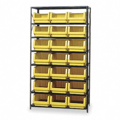 E1529 Bin Shlvng 18inx75inx42in Yellow