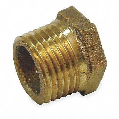 Hex Bushing Red Brass 3/4 x 1/2 in