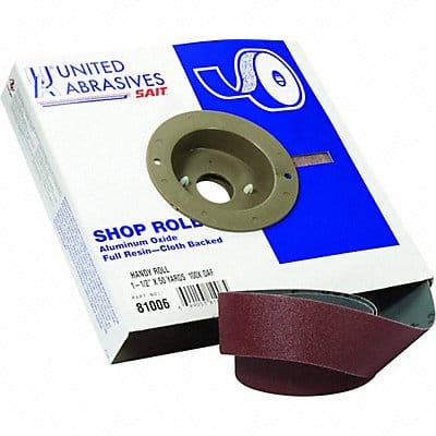 Abrasive Roll 1-1/2 Wx150 ft L 180G J