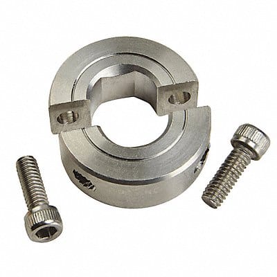 Shaft Collar D-Bore 2Pc 1/2 In 303 SS