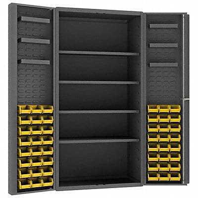 Bin Cabinet 72 x36 x24 Gray 48YlwBns