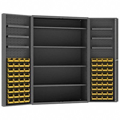 Bin Cabinet 72 x48 x24 Gray 72YlwBns Bin Cabinet 72 x48 x24 Gray 72YlwBns