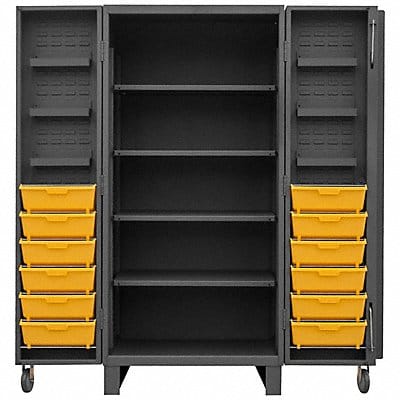 Bin Cabinet 78 x36 x36 Gray 12YlwBns