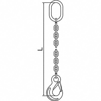 Chain Sling G63 SOS Stnless Stl 10 ft L