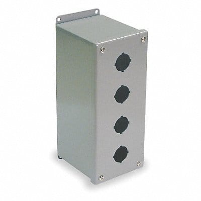 Pushbutton Enclosure 30mm 4 Holes Steel