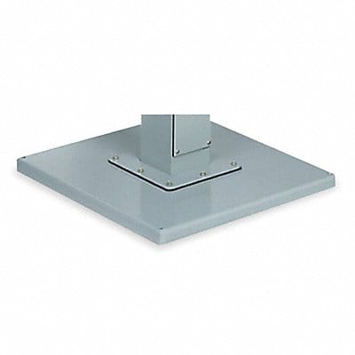 Pedestal Base 18x18 Sq In Steel Gray