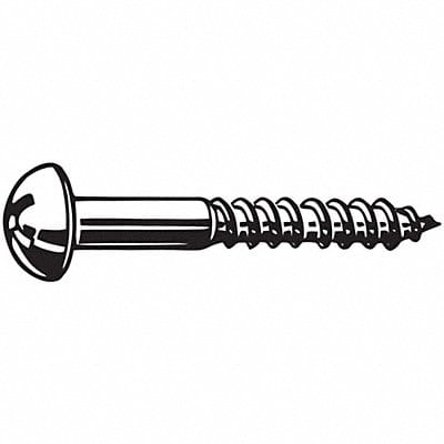 Rd Hd Wood Scrw 18-8SS #8 1 L PK100