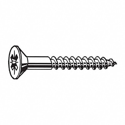 Wood Screw 18-8 SS PK100
