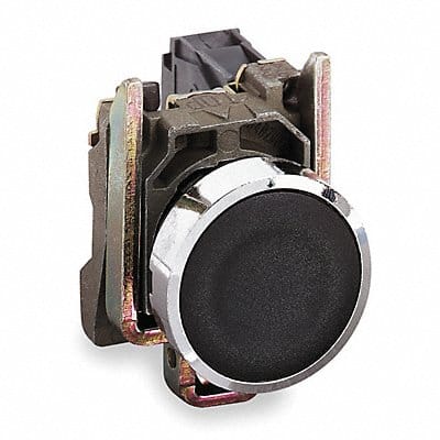 H7079 Non-Illum Push Button 22mm 1NO/1NC Black