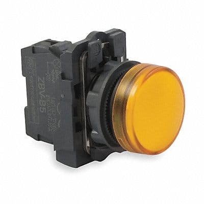 Pilot Light LED Yellow 22mm 24VAC/DC