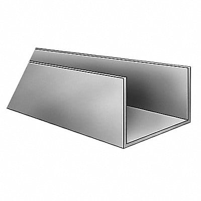 U Channel PVC T1 DkGray 5ftL 0.594 Leg