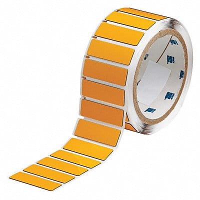 Label Yellow Glossy Polyester 1-3/4 In W