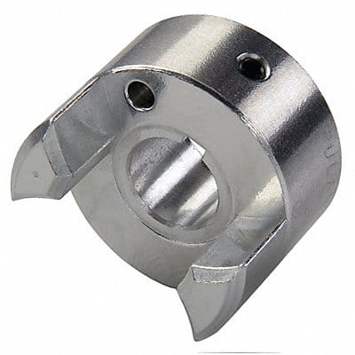 Curved Jaw Coupling Hub 10mm Aluminum