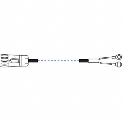 Lug Cable Assy with 2 ft Straight Cable