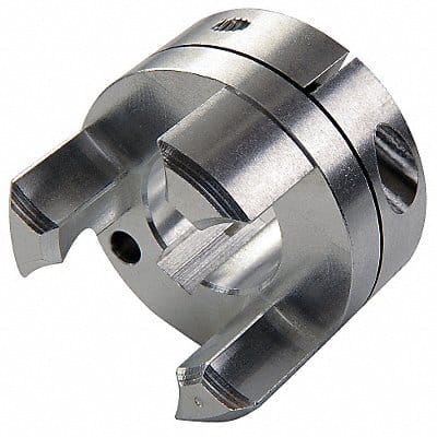 Curved Jaw Coupling Hub 1/2 Aluminum