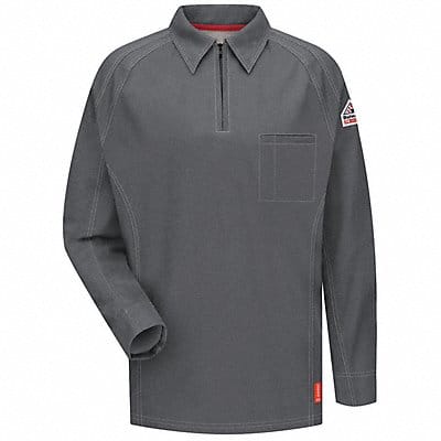 FR Polo Shirt Chrcoal XL Long Zipper
