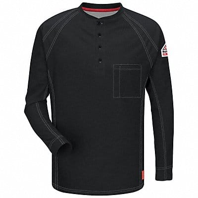 J2394 FR Polo Shirt Blk XL Long Button