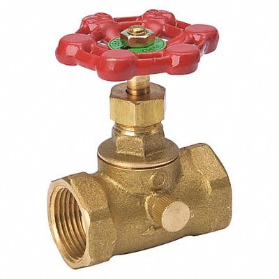 Stop and Waste Valve Brass IPS 1/2 in.