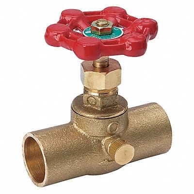 Stop and Waste Valve Brass CXC 3/4 in.