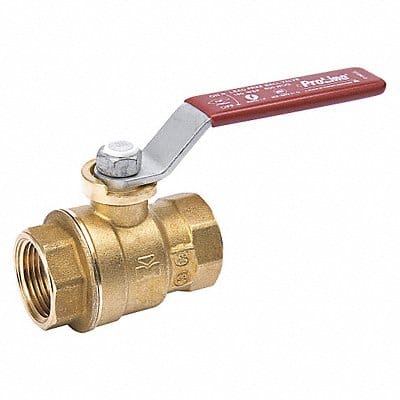 Ball Valve Brass Full Port 1/2 in