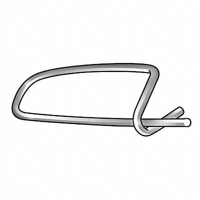 Safety Pin Zinc 3/64 x1-5/8 L PK100