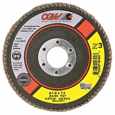 Flap Disc 60 Grit Poly-Cotton