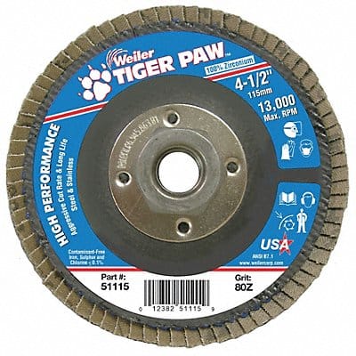 H7356 Fiber Disc 4 1/2 in Dia 5/8in Arbor