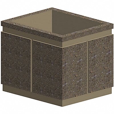 Security Planter Concrete 36 in H