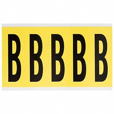 Letter Label B 5in.Hx1-3/4in.W Vinyl