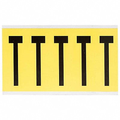 Letter Label T 5in.Hx1-3/4in.W Vinyl