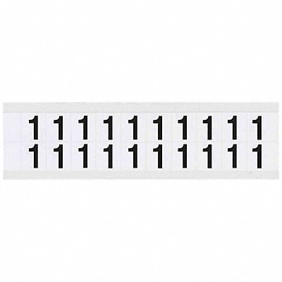 Number Label 1 3/4in.Hx21/32in.W Vinyl