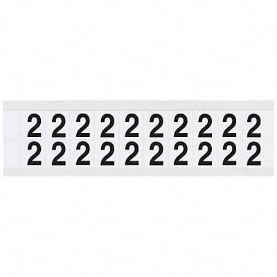 Number Label 2 3/4in.Hx21/32in.W Vinyl