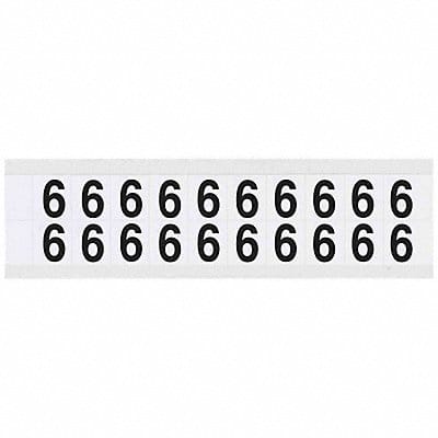 Number Label 6 3/4in.Hx21/32in.W Vinyl