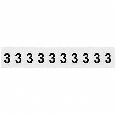 Number Label 1-1/2 H 1-11/64 W PK10