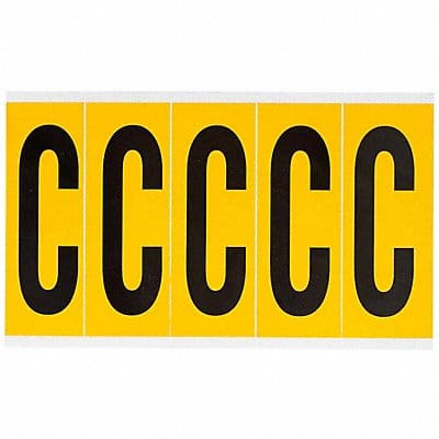 Letter Label C 5in.Hx1-3/4in.W Vinyl