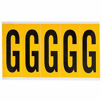 Letter Label G 5inHx1-3/4inW No Cards 1