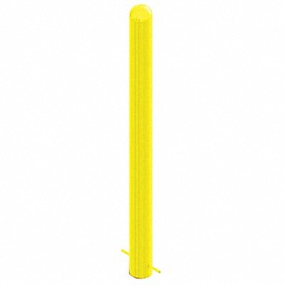 Bollard 48 3/5 in H Yellow Carbon Steel