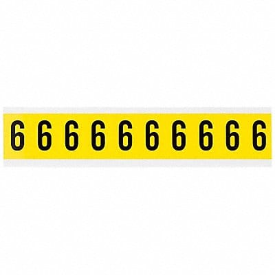 Number Label 6 1-1/2in.Hx7/8in.W