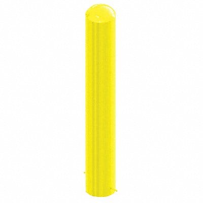 Bollard 48 1/2 in H Yellow Carbon Steel