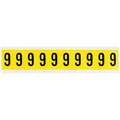 Number Label 9 1-1/2in.Hx7/8in.W