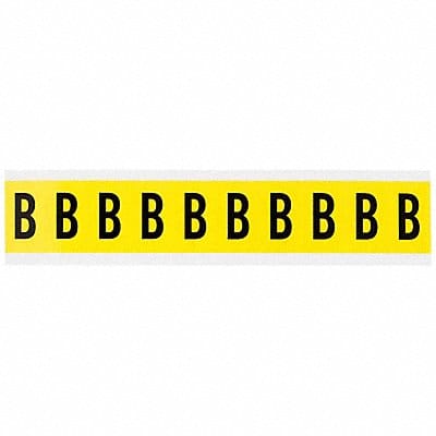 Letter Label B 1-1/2 Hx7/8 W Vinyl PK10
