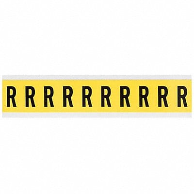 Letter Label R 1-1/2in.Hx7/8in.W Vinyl