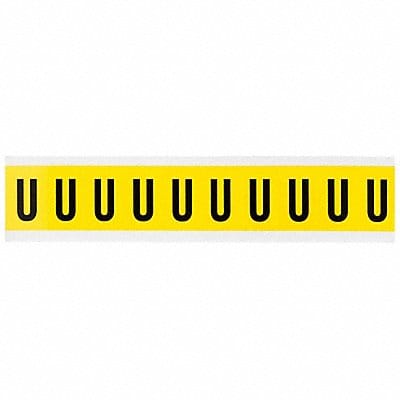 Letter Label U 1-1/2in.Hx7/8in.W Vinyl