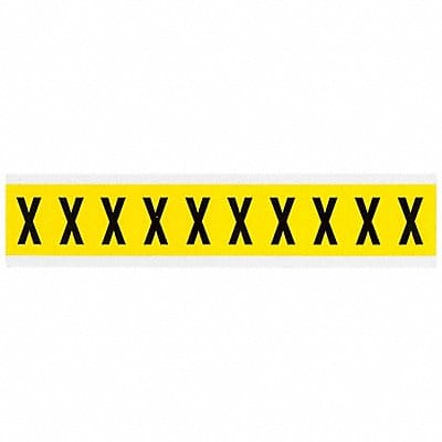 Letter Label X 1-1/2in.Hx7/8in.W Vinyl