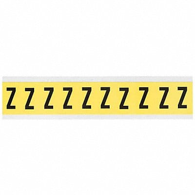 Letter Label Z 1-1/2in.Hx7/8in.W Vinyl