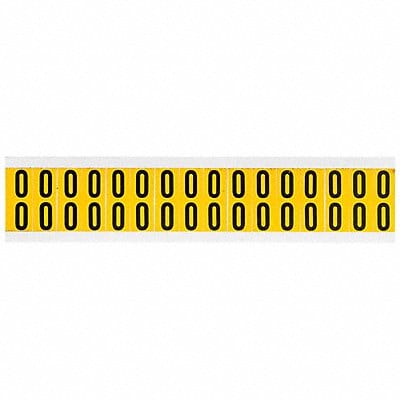 Number Label 0 3/4in.Hx9/16in.W Vinyl
