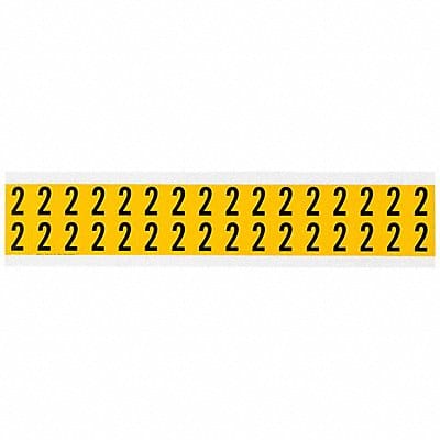 Number Label 2 3/4in.Hx9/16in.W Vinyl